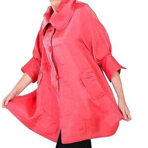 Damee Swing Jacket - Coral color  size small